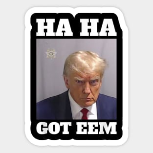 Trump Mugshot Sticker